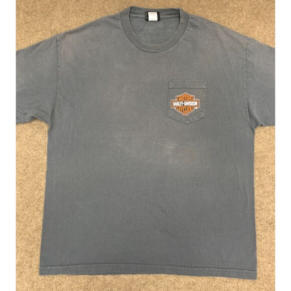 Harley-Davidson Shirt Mens XL Hollywood 3D Los Angeles Ca Graffiti Dual Logo - Picture 2 of 8